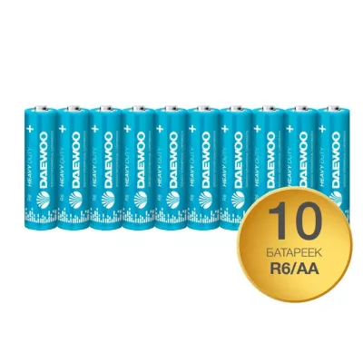 Батарейка DAEWOO Heavy Duty R6 Shrink-10 10/60/720 Батарейка DAEWOO Heavy Duty R6 Shrink-10 10/60/720