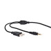 Perfeo игровая гарнитура RETIARIUS камуфляж 2,2 м, разъем 3,5 мм (4 pin) и USB (LED), переходник