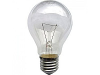 Лампа накаливания  А50 230-75 (ГОФРА., груша, А50, Е27, 75Вт,230В, прозрачная) Кратно - 100 шт