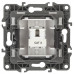 Розетка телефонная RJ11, Эра12, 12-3105-03 ЭРА алюминий 10/100 ЦЕНА▼