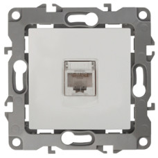 Розетка информационная RJ45, Эра12, 12-3107-01 ЭРА белый 10/100 Розетка информационная RJ45, Эра12, 12-3107-01 ЭРА белый 10/100