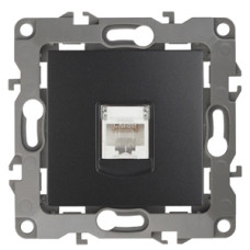 Розетка информационная RJ45, Эра12, 12-3107-05 ЭРА антрацит 10/100 ЦЕНА ▼ Розетка информационная RJ45, Эра12, 12-3107-05 ЭРА антрацит 10/100 ЦЕНА ▼