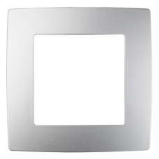 Рамка на 1 пост, Эра12, 12-5001-03 ЭРА алюминий/мин.пар.5шт