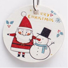 Украшение декоративное "Медальон Снеговик"  SYMZPA-4423089