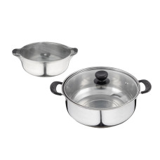 Кастрюля Promo, объем 2,9 л, из нержавеющей стали с крышкой из жаропрочного стекла Mallony 1/8 Кастрюля Promo, объем 2,9 л, из нержавеющей стали с крышкой из жаропрочного стекла Mallony 1/8