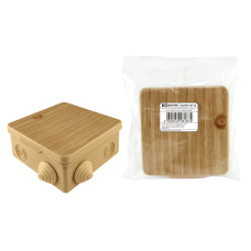 Коробка распаячная TDM ОП D80х80x50мм, крышка, сосна, IP54, 7вх. инд. штрихкод /мин.пар.5шт Коробка распаячная TDM ОП D80х80x50мм, крышка, сосна, IP54, 7вх. инд. штрихкод /мин.пар.5шт