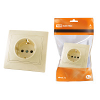 Розетка TDM 2П+З 16А 250В, сл. кость "Таймыр" /мин.пар.2шт