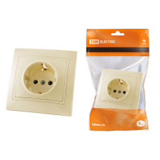 Розетка TDM 2П+З 16А 250В, сл. кость "Таймыр" /мин.пар.2шт