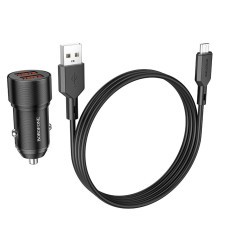 Автомобильное зарядное устройство BOROFONE BZ19 двойной порт (Micro) черный 1/94/376 Автомобильное зарядное устройство BOROFONE BZ19 двойной порт (Micro) черный 1/94/376