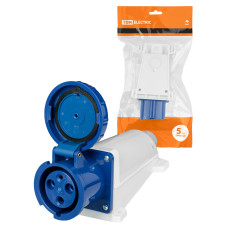 133 Розетка стационарная 2Р+РЕ 63А 220В IP54 TDM 133 Розетка стационарная 2Р+РЕ 63А 220В IP54 TDM