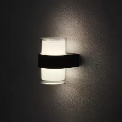 Светильник фасадный «Гранд двойной», FSD-076, 10 Вт, 4000К, IP65, 220 В, пластик, черный Светильник фасадный «Гранд двойной», FSD-076, 10 Вт, 4000К, IP65, 220 В, пластик, черный