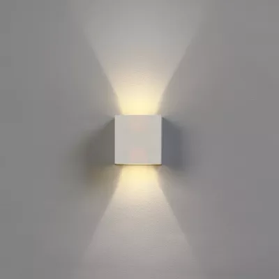 Светильник фасадный «Куб», FSD-062, 6 Вт, 4000К, регулир. луч, IP65, 220 В, пластик, белый