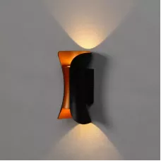 Светильник фасадный «Элегант»,FSD-035,10Вт,3000К,1 луч,IP65, 220В,пласт., черно-золот, 2900100842495