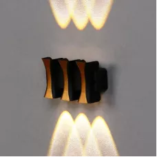 Светильник фасадный «Элегант», FSD-042, 6 Вт, 3000К, 3 луча, IP65, 220 В, пластик, черный, 290010084 Светильник фасадный «Элегант», FSD-042, 6 Вт, 3000К, 3 луча, IP65, 220 В, пластик, черный, 290010084