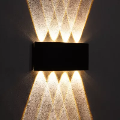 Светильник фасадный "Полусфера", FSD-100, 8 Вт, 3000К, 4 луча, IP65, 220 В, металл, черный Светильник фасадный "Полусфера", FSD-100, 8 Вт, 3000К, 4 луча, IP65, 220 В, металл, черный