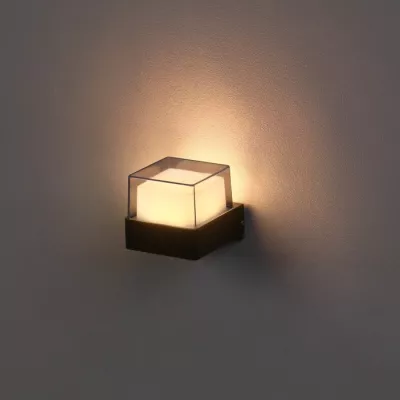 Светильник фасадный «Гранд», FSD-084, 5 Вт, 3000К, IP65, 220 В, металл, черный, 2900100854412