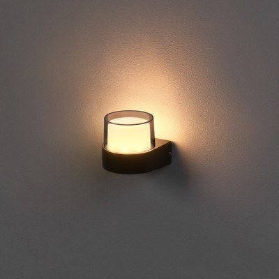 Светильник фасадный «Гранд», FSD-082, 5 Вт, 3000К, IP65, 220 В, металл, черный,2900100854436 Светильник фасадный «Гранд», FSD-082, 5 Вт, 3000К, IP65, 220 В, металл, черный,2900100854436