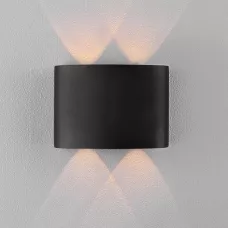 Светильник фасадный «Полусфера», FSD-009, 4Вт, 3000К, 2 луча, IP65, 220 В, металл, черный,2900075114 Светильник фасадный «Полусфера», FSD-009, 4Вт, 3000К, 2 луча, IP65, 220 В, металл, черный,2900075114