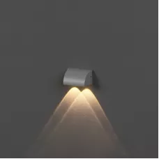 Светильник фасадный «Каскад», FSD-094, 2 Вт, 3000К, 2 луча, IP65, 220 В, металл, белый