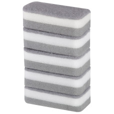 Набор губок для мытья посуды трехслойных KS-03, 5 шт. 1/10