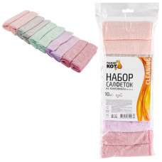 Набор салфеток из микрофибры 25х25 см MFS-05 10 шт /10