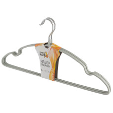 Вешалки набор с ПВХ покрытием, 5 шт. цвет - серый Рыжий кот Вешалки набор с ПВХ покрытием, 5 шт. цвет - серый Рыжий кот