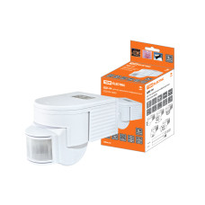 Датчик движения инфракрасный ДДС-04 1100Вт, 5-480с, 12м, 5+Лк, 180гр, IP44, TDM 1/50