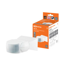 Датчик движения инфракрасный ДДС-05 1200Вт, 10-420с, 12м , 3+лк, 180гр,  IP65, TDM 1/50