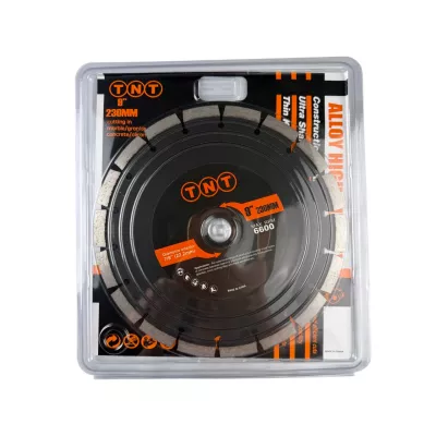 Круг алмазный TNT 9'-230мм сегментированный универсальный сухая и мокрая резка