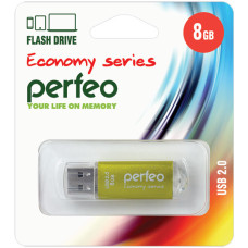 Perfeo USB флэш-диск 8GB E01 Gold economy series /10