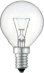 Лампа накаливания ДШ-230-60 (в инд.упак., шар, G45, Е14, 60Вт,230В, прозрачная) Кратно - 10 шт