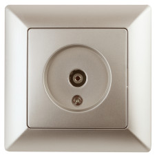 Розетка TV одиночная, 4-301-04 Intro СУ, Solo, шампань 10/200 ЦЕНА ▼ Розетка TV одиночная, 4-301-04 Intro СУ, Solo, шампань 10/200 ЦЕНА ▼