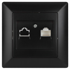 Розетка информационная RJ45, 4-303-05 Intro СУ, Solo, антрацит 10/200 ЦЕНА ▼