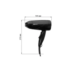 Фен "Сатурн 2", 1600 Вт, 2 режима работы, режим хол. воздух, насадка-концентратор, черный, TDM Фен "Сатурн 2", 1600 Вт, 2 режима работы, режим хол. воздух, насадка-концентратор, черный, TDM