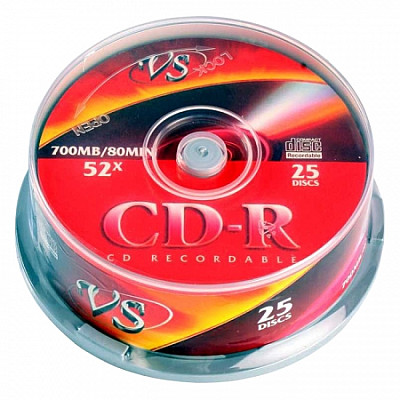 Диски VS CD-R 80 52x CB/25
