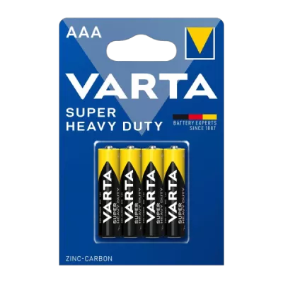 Батарейка VARTA Superlife Heavy Duty AAA/R03 BL4 4/48/240