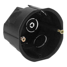 Установочная коробка ЭРА КУТ 68х45мм для твердых стен саморез. черная IP20 /мин.пар.20шт Установочная коробка ЭРА КУТ 68х45мм для твердых стен саморез. черная IP20 /мин.пар.20шт