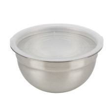 Миска Amarena 1,5 л.  нержавеющая сталь с пластиковой крышкой Mallony 1/40