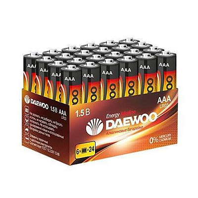 Батарейка DAEWOO LR03  ENERGY Alkaline PACK24 24/480