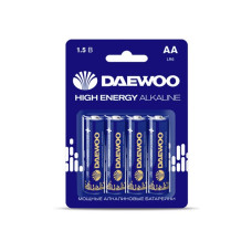 Батарейка DAEWOO LR6 BL-4 HIGH Energy Alkaline 40/960 NEW 2021 Батарейка DAEWOO LR6 BL-4 HIGH Energy Alkaline 40/960 NEW 2021