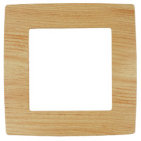 Рамка на 1 пост, Эра12, 12-5001-11 ЭРА сосна 20/200