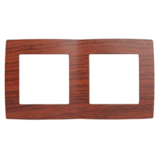 Рамка на 2 поста, Эра12, 12-5002-08 ЭРА вишня 10/100 Рамка на 2 поста, Эра12, 12-5002-08 ЭРА вишня 10/100