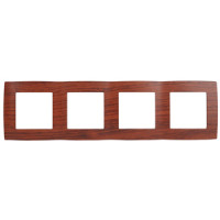 Рамка на 4 поста, Эра12, 12-5004-08 ЭРА вишня 10/100 ЦЕНА ▼