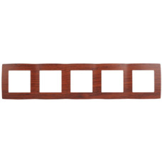 Рамка на 5 постов, Эра12, 12-5005-08 ЭРА вишня 10/100 ЦЕНА ▼