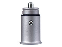PERFEO Автомобильное зарядное устройство с двумя разъемами USB, 2x2.4А, серебро, "AUTO 2" /50