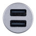 Автомобильное зарядное устройство PERFEO с двумя разъемами USB, 2x2.4А, серебро, "AUTO 2" /50