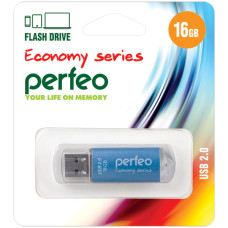 Perfeo USB флэш-диск 16GB E01 Blue economy series 10/100 Perfeo USB флэш-диск 16GB E01 Blue economy series 10/100