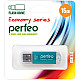 Perfeo USB флэш-диск 16GB E01 Green economy series 10/100