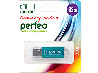Perfeo USB флэш-диск 32GB E01 Green economy series 10/100