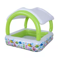 Бассейн надувной с навесом 143*123 см, 240 л, 51016 Sunclub детский